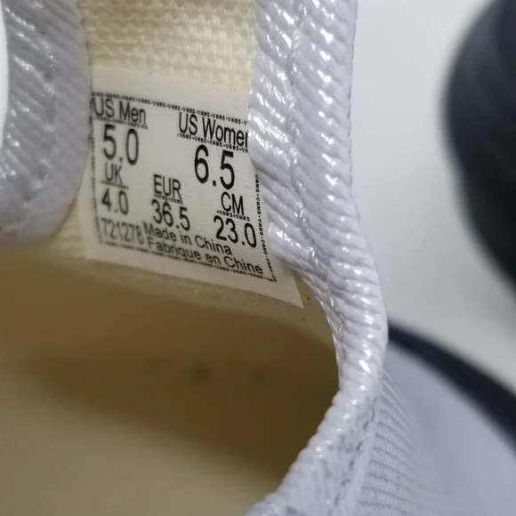 VANS Style 93 Coated Canvas True White Mary Jane Sneakers Shoes Women's Size 6.5 - Picture 11 of 13